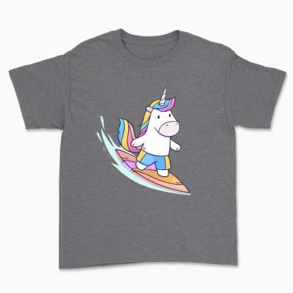 Children's t-shirt "Unicorn Surfer"