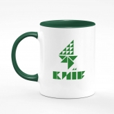 Printed mug "Kyiv chestnuts symbol"