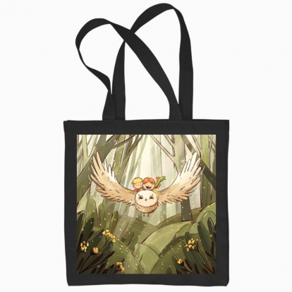Eco bag "Flight on an owl"