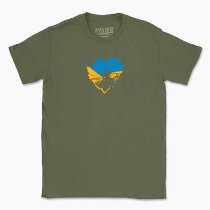 Men's t-shirt "Ukranian heart, pain"