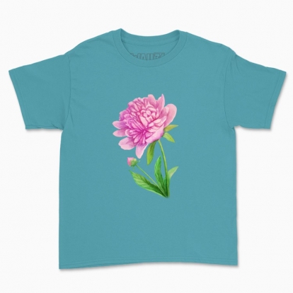 Дитяча футболка "Ботаніка: півонія"