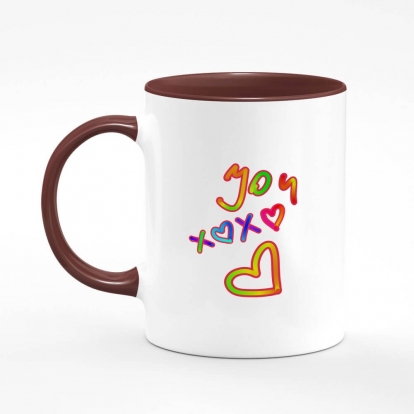 Printed mug "Love You XOXO"