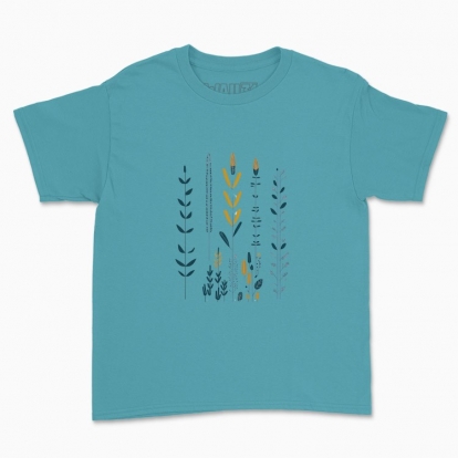 Дитяча футболка "Квіти Мінімалізм Хюгге #2 / Принт в скандинавському стилі"