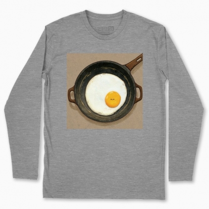 Men's long-sleeved t-shirt "An egg in a pan"