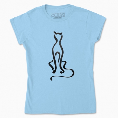 Women's t-shirt "The watching cat"