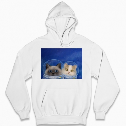 Man's hoodie "Cosmic cats"
