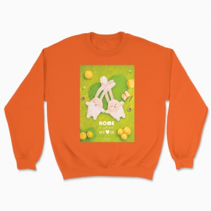 Unisex sweatshirt "Rabbits. Home is where my heart is"