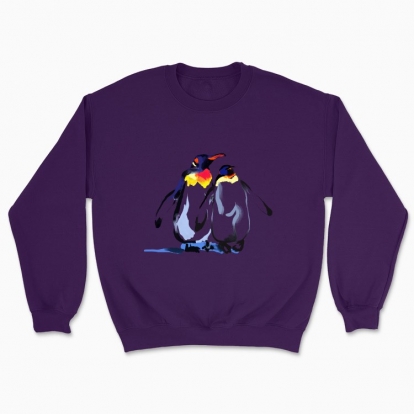 Unisex sweatshirt "Emperor penguins in love"