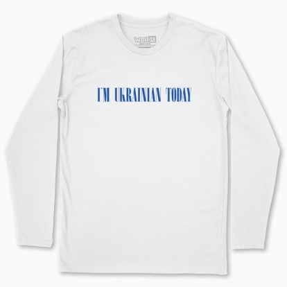 Men's long-sleeved t-shirt "I'M UKRAINIAN TODAY"