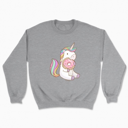Unisex sweatshirt "Unicorn with Donut"