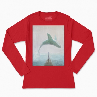 Women's long-sleeved t-shirt "The Whale"