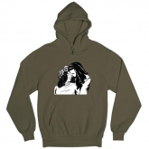 Man's hoodie "couple in love, engaged"