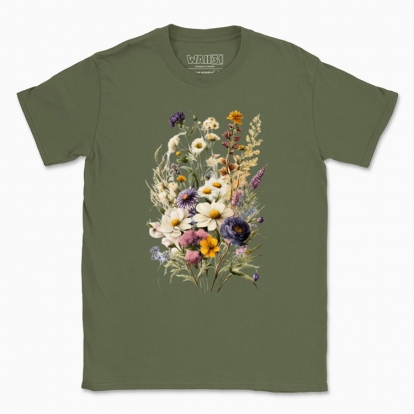Men's t-shirt "Flowers / Bouquet of wildflowers / Traditional bouquet"