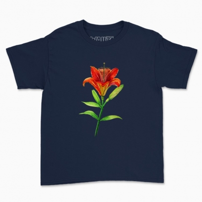 Children's t-shirt "My flower: lily"