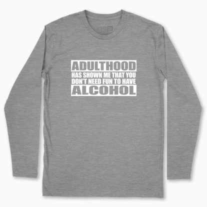 Men's long-sleeved t-shirt "Adulthood"