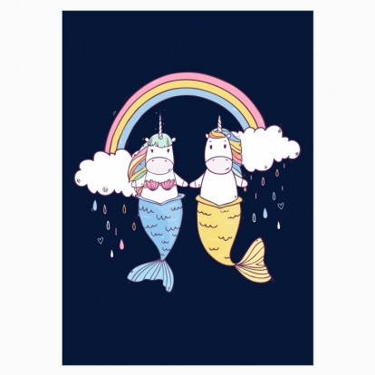 Poster "Unicorn Mermaids"