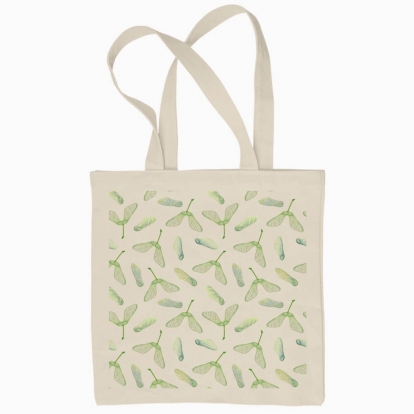 Eco bag "Green maple seeds"