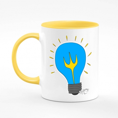 Printed mug "Ukraine is light"