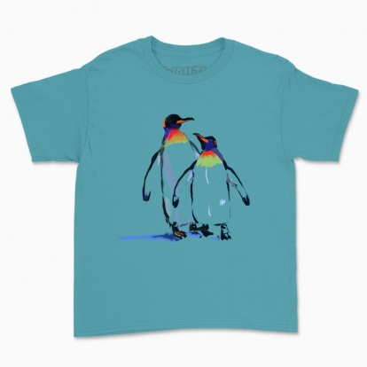 Children's t-shirt "Penguins in love"