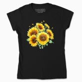 Women's t-shirt "Bouquet of Sunflowers in Watercolor"