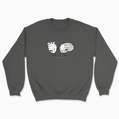 Unisex sweatshirt "Love vs. brain"