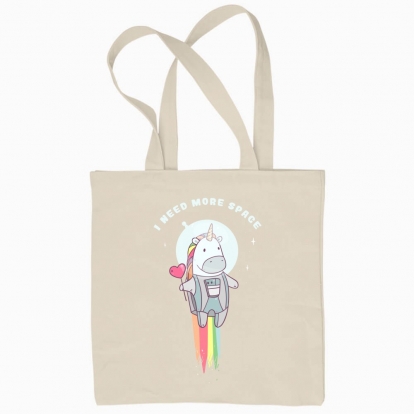 Eco bag "Unicorn astronaut"