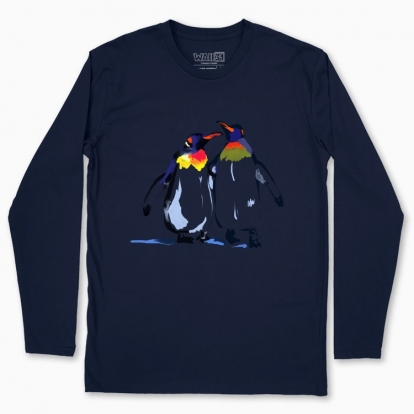 Men's long-sleeved t-shirt "Penguins"