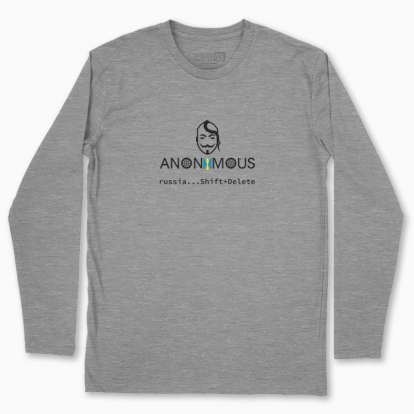 Men's long-sleeved t-shirt "Anonymous."
