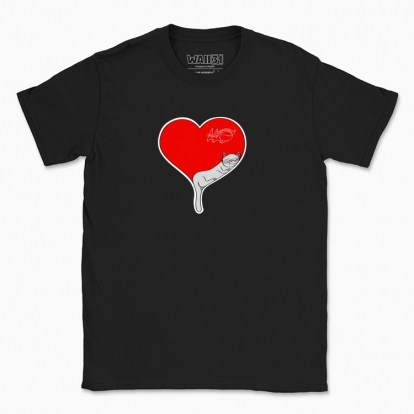 Men's t-shirt "Cat in the heart"