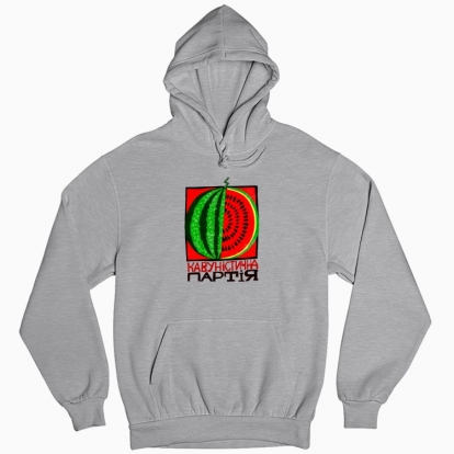 Man's hoodie "Watermelon party"