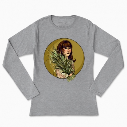 Women's long-sleeved t-shirt "А sheaf of wheat"