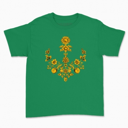 Дитяча футболка "тризуб флорал"