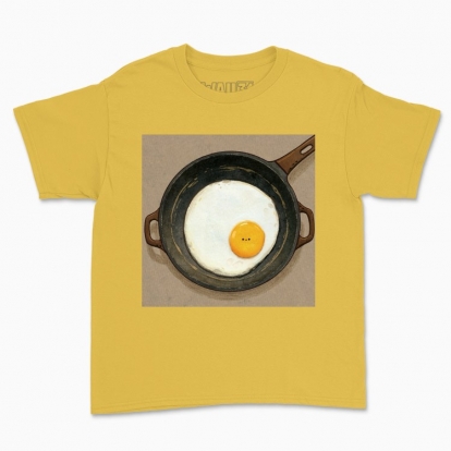 Children's t-shirt "An egg in a pan"