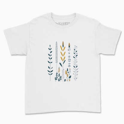Children's t-shirt "Flowers Minimalism Hygge #2 / Scandinavian style print"