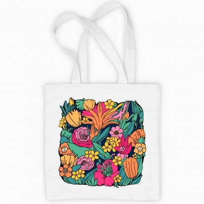 Eco bag "Colorful bouquet"