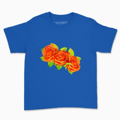 Дитяча футболка "Вінок: Помаранчеві троянди"