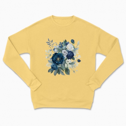 Сhildren's sweatshirt "Rustic Blue Wildflowers Bouquet"