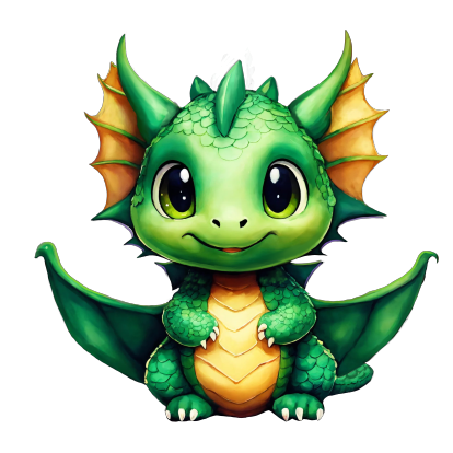 Дитячий світшот "Зелений милий дракоша"
