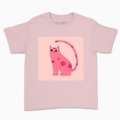 Children's t-shirt "Pink cat"