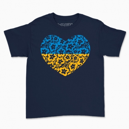 Дитяча футболка "Серце з квітів"