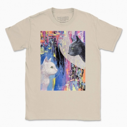 Men's t-shirt "Cats. Day and Night"