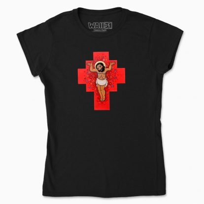 Women's t-shirt "Blooming cross"
