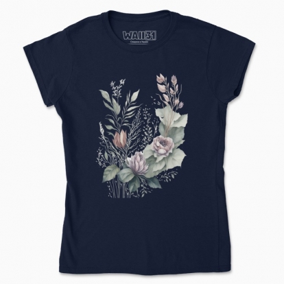 Women's t-shirt "A bouquet of watercolor flowers"