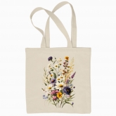 Eco bag "Flowers / Bouquet of wildflowers / Traditional bouquet"