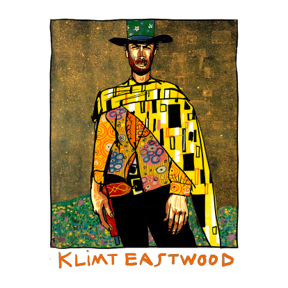 Printed mug "Klimt Eastwood"