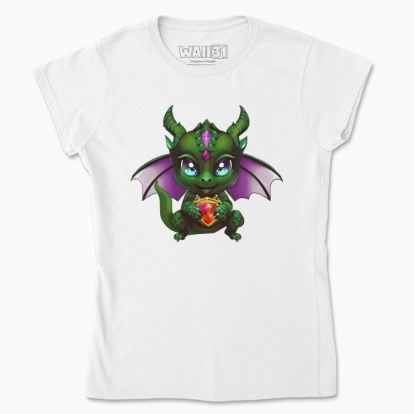 Women's t-shirt "a green dragon"