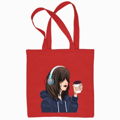 Еко сумка "аніме-дівчина"