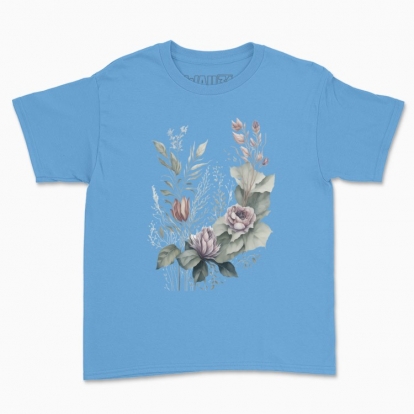 Дитяча футболка "Букет квітів (акварель)"