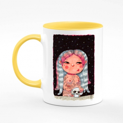 Printed mug "Good girl with bad behavior I"