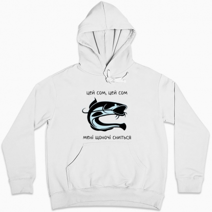 Women hoodie "This catfish"